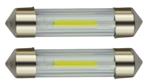 C5W autolamp 2 stuks | LED festoon 39mm | COB daglichtwit 6500K | 24 Volt - 2W