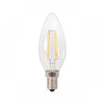 LED lamp E14 | kaarslamp C35 | 4W=40W | daglichtwit filament 6500K