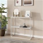 [en.casa] Console tafel Strömstad sidetable 80x79,5x26 cm wit