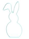 Metalen frame Haas hangend oor hanger 40 cm Turquoise OP=OP Hang Metal Bunny eenmalig artikel