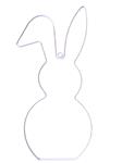 Metalen frame Haas haasje hangend oor hanger 29 cm Lila OP=OP Hang Metal Bunny eenmalig artikel