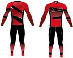 Thermo schaatspak Exclusief Rood/zwart Hajo second man