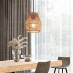 lux.pro Hanglamp Liverpool 160x18 cm zwart en beige E27