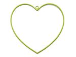 Metalen hart hangend 21 cm Lime green, limoengroen Metalenframe Metal heart  eenmalig OP=OP