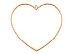 Metalen hart hangend 21 cm Apricot Metalenframe Metal heart  eenmalig OP=OP