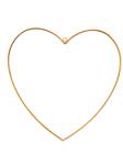 Metalen hart hangend 7 cm Goud Metalenframe Metal heart eenmalig op=op