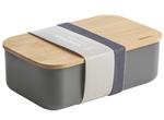 Gusta lunchbox met elastiek - Bamboe/Kunststof - Antraciet