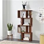 Boekenkast schap Marseille 130x60x24 cm walnootkleurig