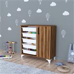 [en.casa] Kast Aurland commode 78,5x77x30 cm walnootkleurig