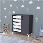 [en.casa] Kast Aurland commode 78,5x77x30 cm antraciet