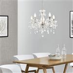 Kroonluchter Weimar 5-armig Ø35 cm 5xE14 wit