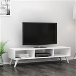 [en.casa] TV meubel Aaskov 120x35x35 cm wit