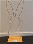 Metalen frame Haas staand oor op voet 50 cm Apricot OP=OP standaard Metal Rabbit eenmalig artikel