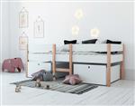 Alto kajuitbed met lades - 90x200 - Wit - BK beds