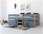 Alto kajuitbed met lades - 90x200 - Antraciet - BK beds