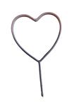 Metalen hart bijsteker pick diameter 7 cm Lila Metalenframe Metal heart  eenmalig op=op