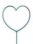 Metalen hart bijsteker pick diameter 7 cm Turquoise  Metalenframe Metal heart eenmalig op=op