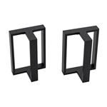 [en.casa] Stalen onderstel Ashby set van 2 tafelpoot 42x30x20 cm zwart