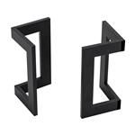 [en.casa] Stalen onderstel Kaskinen set van 2 tafelpoot 42x21,5x21 cm zwart
