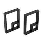 [en.casa] Stalen onderstel Kauhava set van 2 tafelpoot 42x30x7 cm zwart