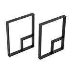 [en.casa] Stalen onderstel Kauhava set van 2 tafelpoot 72x55x7 cm zwart