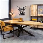 Ovale eettafel mangohout 210 cm | Denver