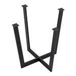 [en.casa] Stalen onderstel Kaustinen tafelpoot 72x84x83,5 cm zwart