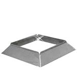 Aluminium instort stormkraag 200x200 mm