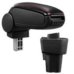 Armsteun Kia Picanto vanaf 2011 kunstleer zwart rood stiksel