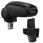 Armsteun Renault Clio 3 2005-2012 kunstleer zwart rood stiksel