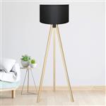 [lux.pro] Staande lamp Newport vloerlamp 140 cm E27 zwart