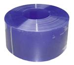 Tochtgordijn lamel PVC, 300 x 3 mm, 25m rol transparant blauw