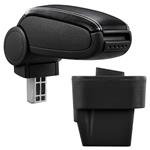 Armsteun-Opel Astra H 2004-2010-kunstleer-zwart+wit stiksel