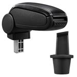 Armsteun Dacia Duster vf. 2010 kunstleer zwart en wit stiksel