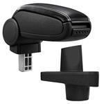 Armsteun-Renault Clio IV-X98-kunstleer-zwart+wit stiksel