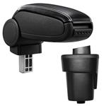 Armsteun-Opel Karl-2015-kunstleer-zwart+wit stiksel