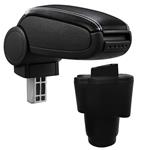 Armsteun Dacia Sandero II vanaf 2012 kunstleer zwart en wit