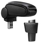 Armsteun Hyundai i10 vf 11-2013 kunstleer zwart wit stiksel