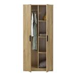 [en.casa] Kledingkast Eiselfing 176x80x52 cm met 5 vakken eikenkleurig