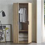 [en.casa] Kledingkast Eiselfing 176x80x52 cm eikenkleurig