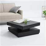 Salontafel Napels met draaibaar tafelblad zwart