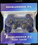 Double Shock Controller Wireless voor PSIII Crystal Blauw Nieuw