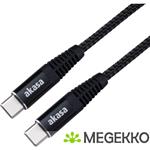 Akasa AK-CBUB54-10BK USB-kabel 1 m USB C Zwart