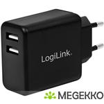 LogiLink PA0210 oplader voor mobiele apparatuur Zwart Binnen