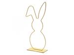 Metalen frame Haas haasje hangend oor op voet 50 cm Geel Metalenframe Metal Bunny on base