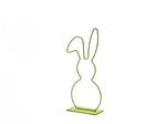 Metalen frame Haas haasje hangend oor op voet 29 cm Lime green Limegroen Metalenframe Metal Bunny on