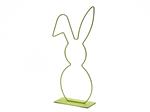 Metalen frame Haas haasje hangend oor op voet 50 cm Lime green Lime groen Metalenframe Metal Bunny o