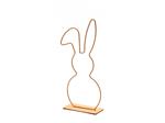 Metalen frame Haas haasje hangend oor op voet 50 cm Apricot Metalenframe Metal Bunny on base