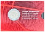 Litouwen 2 Euro 2022 '100 Jaar Basketbal' Coincard