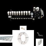 Vloerverwarming cv ketel draadmat set - 109/120 m2